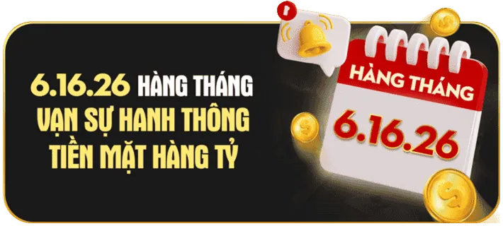 Khuyến mãi f168 hàng tháng